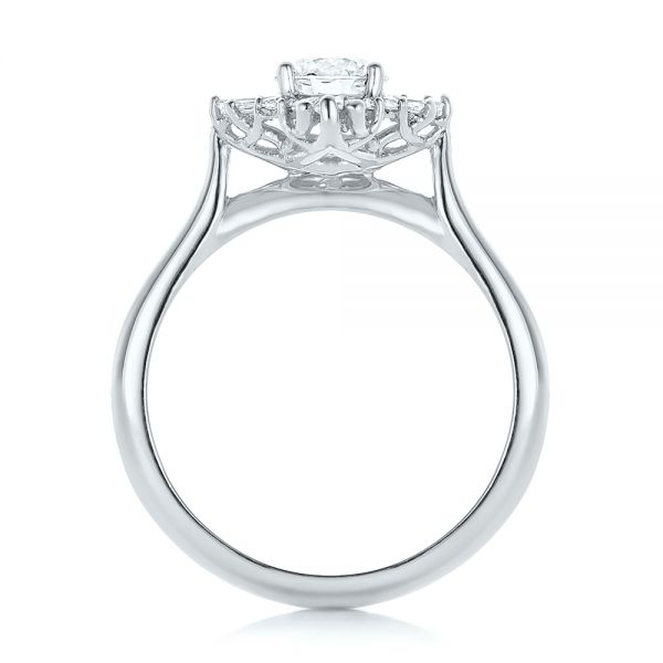  Platinum Platinum Custom Diamond Engagement Ring - Front View -  102230