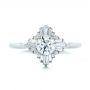  Platinum Platinum Custom Diamond Engagement Ring - Top View -  102230 - Thumbnail