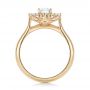 14k Yellow Gold Custom Diamond Engagement Ring - Front View -  102230 - Thumbnail