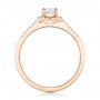 14k Rose Gold 14k Rose Gold Custom Diamond And Yellow Sapphire Engagement Ring - Front View -  102240 - Thumbnail
