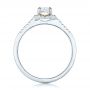  Platinum Platinum Custom Diamond And Yellow Sapphire Engagement Ring - Front View -  102240 - Thumbnail