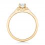 14k Yellow Gold Custom Diamond And Yellow Sapphire Engagement Ring - Front View -  102240 - Thumbnail