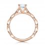 14k Rose Gold 14k Rose Gold Custom Diamond In Filigree Engagement Ring - Front View -  102077 - Thumbnail