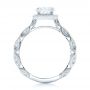 14k White Gold 14k White Gold Custom Diamond In Filigree Engagement Ring - Front View -  102786 - Thumbnail