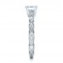  Platinum Platinum Custom Diamond In Filigree Engagement Ring - Side View -  102077 - Thumbnail