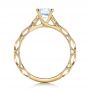 18k Yellow Gold 18k Yellow Gold Custom Diamond In Filigree Engagement Ring - Front View -  102077 - Thumbnail