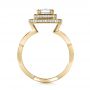 14k Yellow Gold 14k Yellow Gold Custom Double Halo Diamond Engagement Ring - Front View -  100598 - Thumbnail