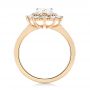 18k Yellow Gold 18k Yellow Gold Custom Double Halo Diamond Engagement Ring - Front View -  103825 - Thumbnail