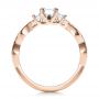 14k Rose Gold 14k Rose Gold Custom Emerald Cut Diamond Engagement Ring - Front View -  101440 - Thumbnail