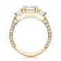 14k Yellow Gold 14k Yellow Gold Custom Emerald Cut Diamond Engagement Ring - Front View -  100723 - Thumbnail