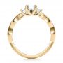 14k Yellow Gold 14k Yellow Gold Custom Emerald Cut Diamond Engagement Ring - Front View -  101440 - Thumbnail