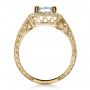 14k Yellow Gold 14k Yellow Gold Custom Emerald Cut Diamond Engagement Ring - Front View -  1478 - Thumbnail
