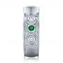  Platinum Platinum Custom Emerald And Diamond Engagement Ring - Side View -  102099 - Thumbnail