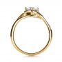 14k Yellow Gold 14k Yellow Gold Custom Engagement Ring With Wrapped Halo - Front View -  1397 - Thumbnail