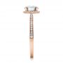 18k Rose Gold 18k Rose Gold Custom Fancy Grey Diamond Engagement Ring - Side View -  102097 - Thumbnail