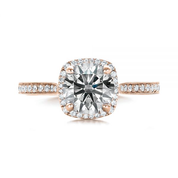 Grey diamond rose gold ring deals