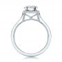 18k White Gold Custom Fancy Grey Diamond Engagement Ring - Front View -  102097 - Thumbnail