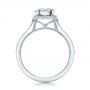 18k White Gold Custom Fancy Grey Diamond Engagement Ring - Front View -  102097 - Thumbnail