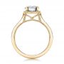 18k Yellow Gold 18k Yellow Gold Custom Fancy Grey Diamond Engagement Ring - Front View -  102097 - Thumbnail