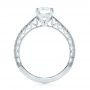  Platinum Platinum Custom Filigree Diamond Engagement Ring - Front View -  103412 - Thumbnail