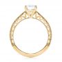 18k Yellow Gold 18k Yellow Gold Custom Filigree Diamond Engagement Ring - Front View -  103412 - Thumbnail