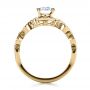 18k Yellow Gold 18k Yellow Gold Custom Filigree Diamond Engagement Ring - Front View -  1250 - Thumbnail