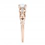 14k Rose Gold 14k Rose Gold Custom Filigree And Diamond Engagement Ring - Side View -  101996 - Thumbnail