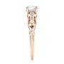 14k Rose Gold 14k Rose Gold Custom Filigree And Diamond Engagement Ring - Side View -  101996 - Thumbnail