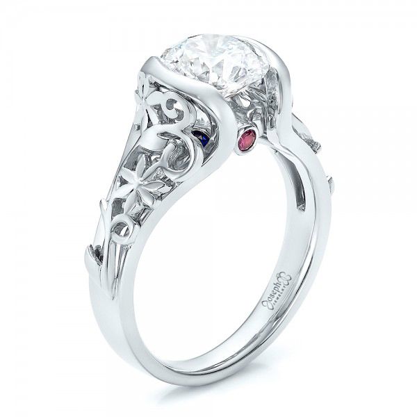 Custom Filigree and Diamond Engagement Ring - reference design