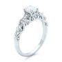  Platinum Platinum Custom Filigree And Diamond Engagement Ring - Three-Quarter View -  101996 - Thumbnail