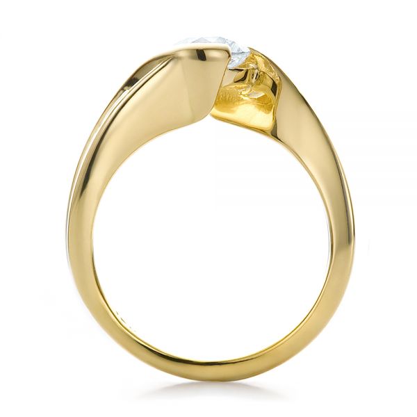 Custom Filigree And Diamond Engagement Ring #100364 - Seattle Bellevue ...