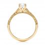 18k Yellow Gold 18k Yellow Gold Custom Filigree And Diamond Engagement Ring - Front View -  103372 - Thumbnail
