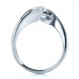  Platinum Platinum Custom Filigree And Diamond Engagement Ring - Front View -  1305 - Thumbnail