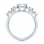  Platinum Custom Five Stone Engagement Ring - Front View -  103909 - Thumbnail
