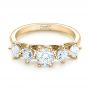 14k Yellow Gold 14k Yellow Gold Custom Five Stone Engagement Ring - Flat View -  103909 - Thumbnail