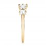 18k Yellow Gold 18k Yellow Gold Custom Five Stone Engagement Ring - Side View -  103909 - Thumbnail