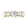 14k Yellow Gold 14k Yellow Gold Custom Five Stone Engagement Ring - Top View -  103909 - Thumbnail