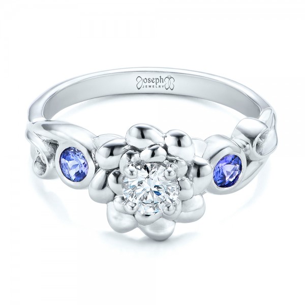 Tanzanite diamond wedding ring