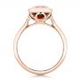 18k Rose Gold 18k Rose Gold Custom Garnet Solitaire Engagement Ring - Front View -  102268 - Thumbnail