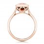 14k Rose Gold 14k Rose Gold Custom Garnet Solitaire Engagement Ring - Front View -  102268 - Thumbnail