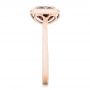 14k Rose Gold 14k Rose Gold Custom Garnet Solitaire Engagement Ring - Side View -  102268 - Thumbnail