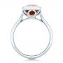 18k White Gold 18k White Gold Custom Garnet Solitaire Engagement Ring - Front View -  102268 - Thumbnail