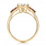 18k Yellow Gold 18k Yellow Gold Custom Garnet And Diamond Engagement Ring - Front View -  101156 - Thumbnail