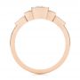 14k Rose Gold 14k Rose Gold Custom Geometric Diamond Engagement Ring - Front View -  104786 - Thumbnail