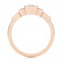 14k Rose Gold 14k Rose Gold Custom Geometric Diamond Engagement Ring - Front View -  104786 - Thumbnail