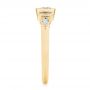 18k Yellow Gold 18k Yellow Gold Custom Geometric Diamond Engagement Ring - Side View -  104786 - Thumbnail