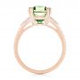 14k Rose Gold 14k Rose Gold Custom Green Tourmaline And Diamond Engagement Ring - Front View -  103593 - Thumbnail