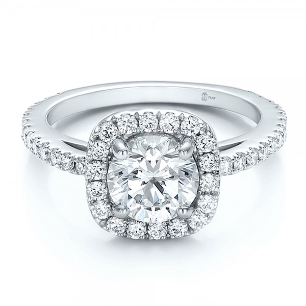 ... Jewelry â€º Engagement Rings â€º Custom Diamond Halo Engagement Ring