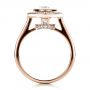18k Rose Gold 18k Rose Gold Custom Halo Engagement Ring - Front View -  1450 - Thumbnail