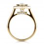 14k Yellow Gold 14k Yellow Gold Custom Halo Engagement Ring - Front View -  1450 - Thumbnail